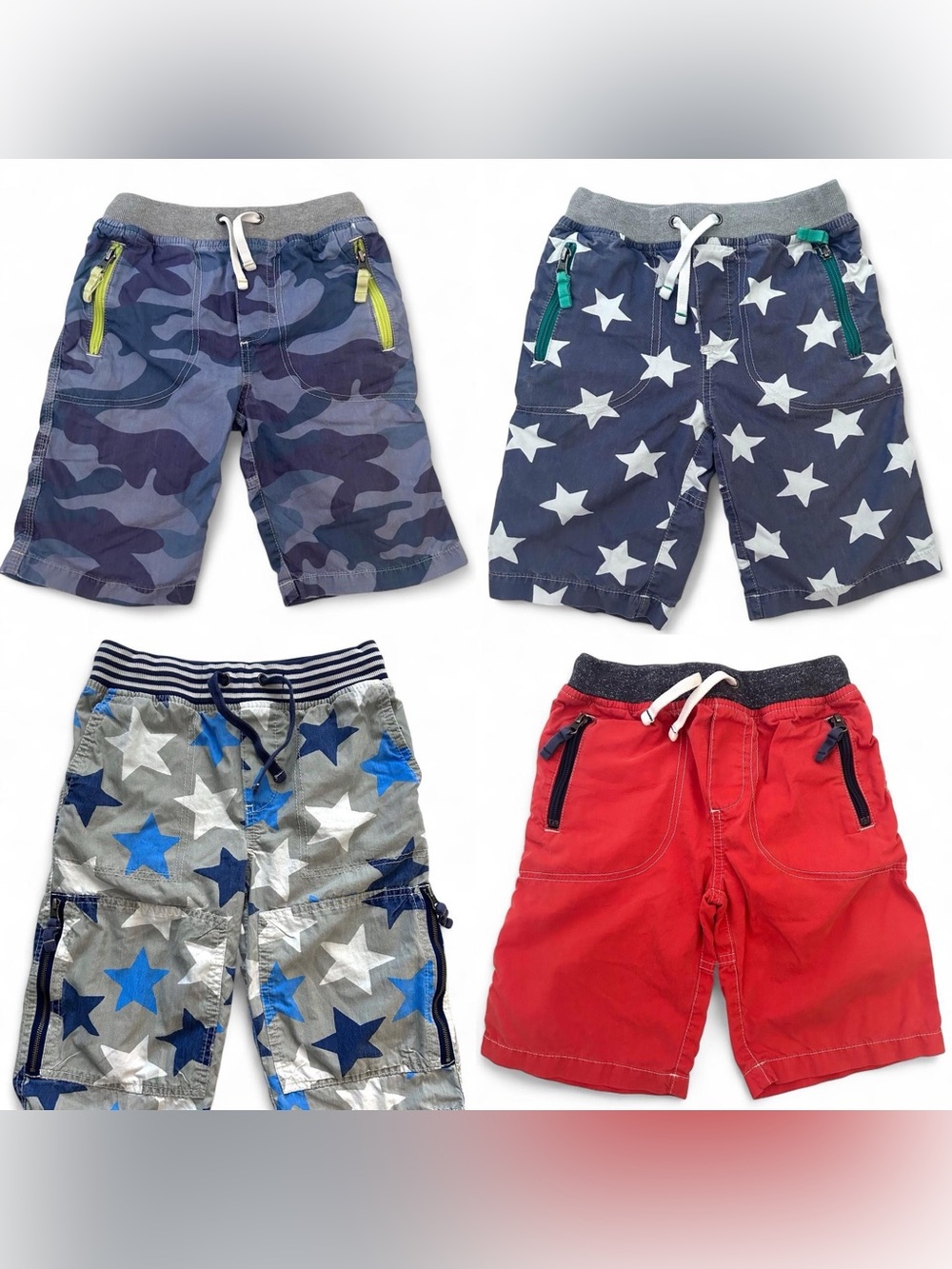 Boys size 8 Mini Boden shorts, adventure and baggies